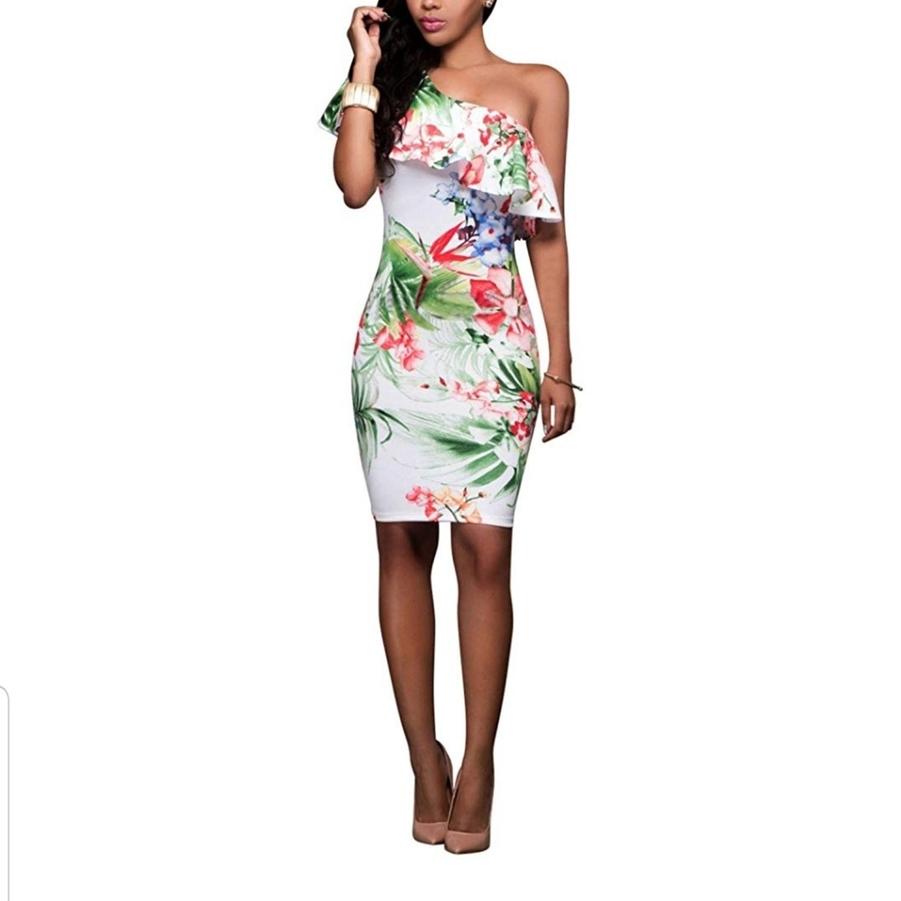Havana Shoulder Dress (like new)